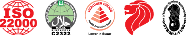 ISO halal healthier choice product of Singapore Melion logo